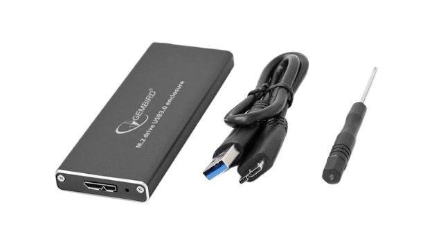 Карман для SSD Gembird M.2 NGFF USB3.0 Black (EE2280-U3C-01) EE2280-U3C-01 фото