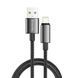 Кабель ColorWay USB - Apple Lightning (zinc alloy braided) 3А 1м чорний (CW-CBUL098-BK) CW-CBUL098-BK фото 2