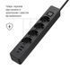 Сетевой фильтр-удлинитель СolorWay 4 розетки/3USB (2USB-A + 1 TYPE-C) Black 2M (CW-CHE432PDB) CW-CHE432PDB фото 6
