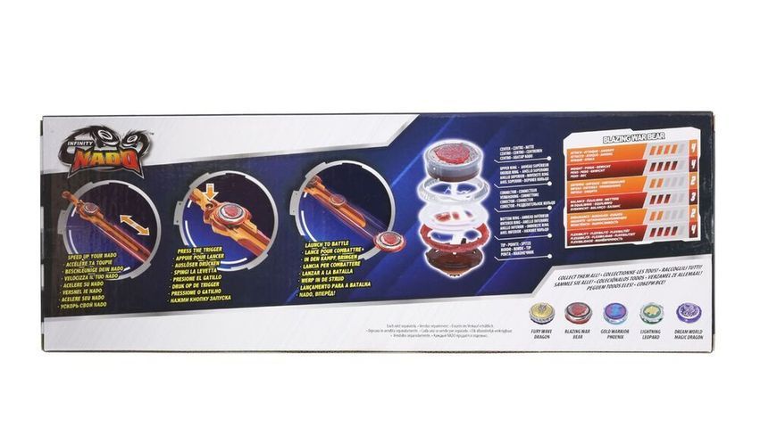 Дзиґа Infinity Nado VI Standard Pack Палаючий Бойовий Ведмідь (Blazing War Bear) EU654122 фото
