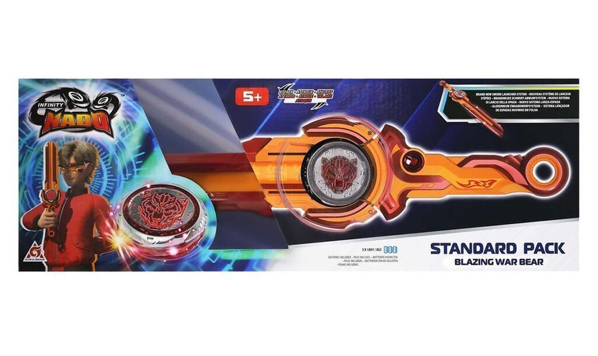 Дзиґа Infinity Nado VI Standard Pack Палаючий Бойовий Ведмідь (Blazing War Bear) EU654122 фото
