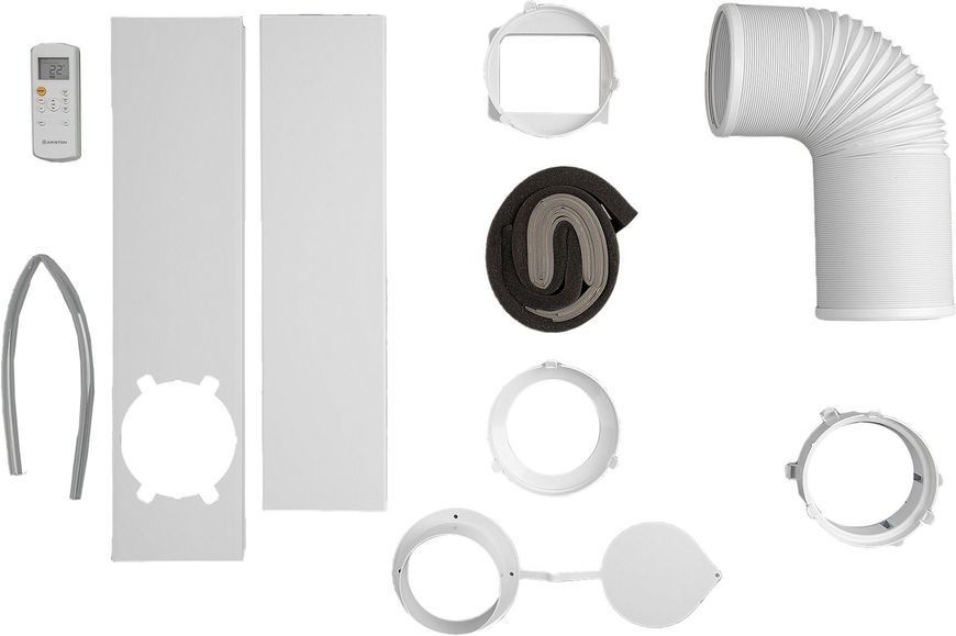 Кондиціонер мобільний Ariston Mobis Plus 10 20м2 on/off 10000BTU 3.1кВт A/- R290 білий (3381428) 3381428 фото