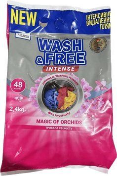 Стиральный порошок Wash&Free Intense Магия орхидей 2400г 4823128005650 фото