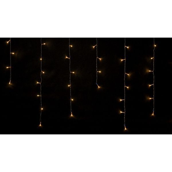 Гірлянда Delux ICICLE С 100 LED 3.2х0.7 м Теплий білий/Прозорий IP20 (90015255) 90015255 фото