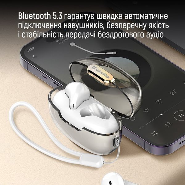 Наушники TWS ColorWay Slim Earbuds White (CW-TWS2WT) CW-TWS2WT фото