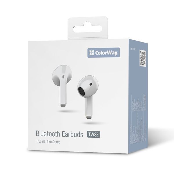 Наушники TWS ColorWay Slim Earbuds White (CW-TWS2WT) CW-TWS2WT фото