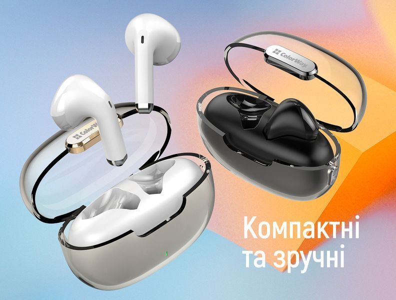 Наушники TWS ColorWay Slim Earbuds White (CW-TWS2WT) CW-TWS2WT фото